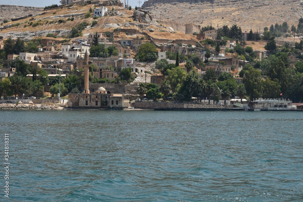 Halfeti boat trips to sunken mosque and minaret in summer
