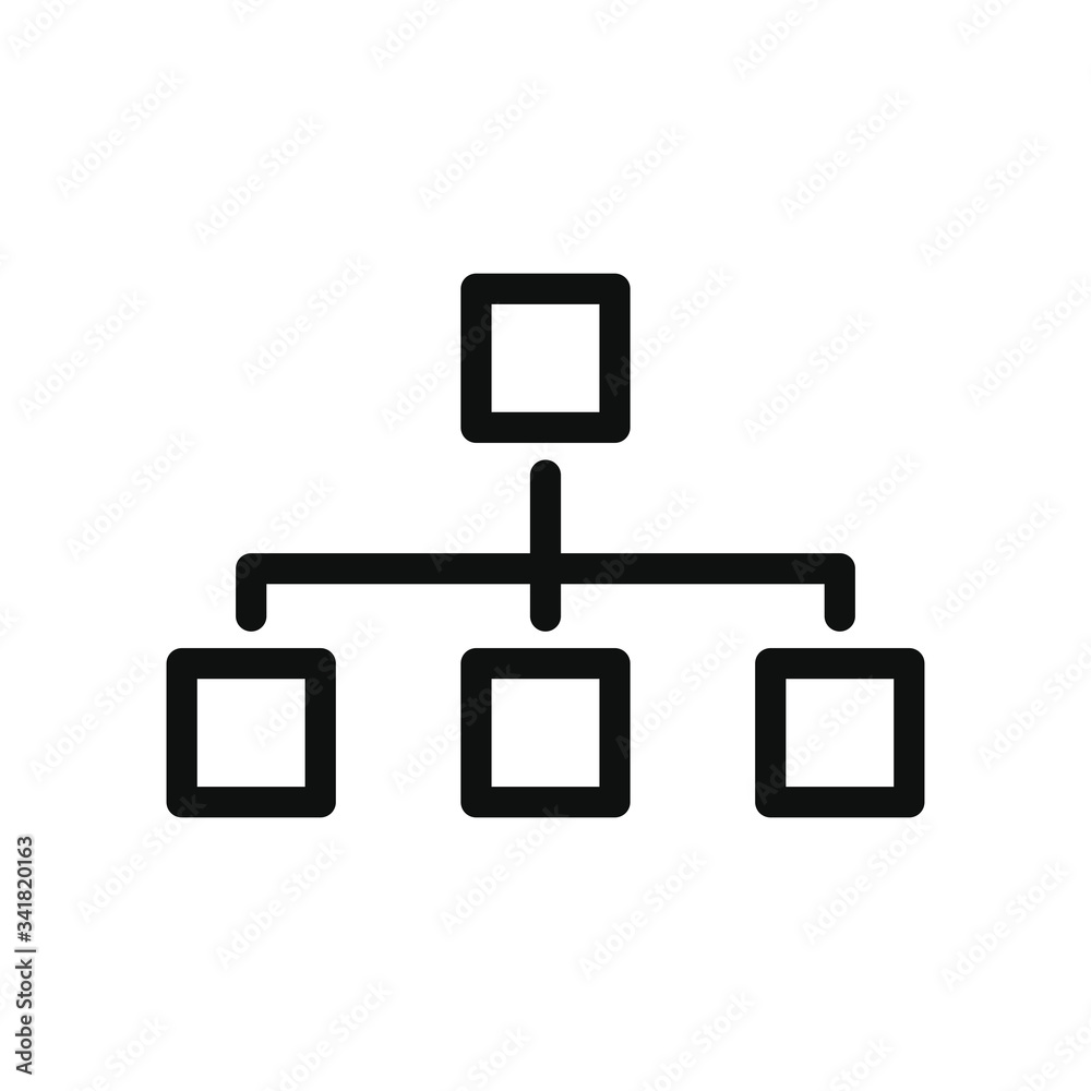 conceptual map icon, line style conceptual map icon, line style