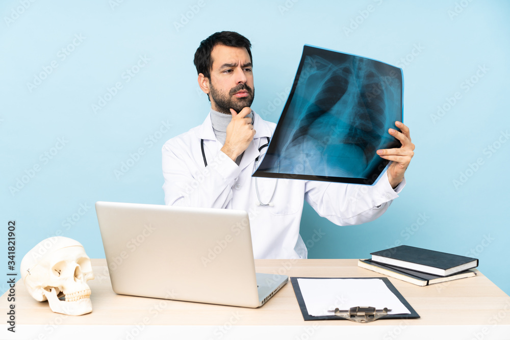 Professional traumatologist in workplace