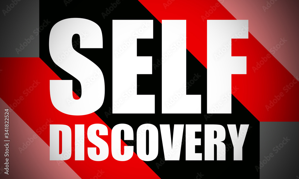 Self Discovery - text written on colourful background Self Discovery - text written on colourful background