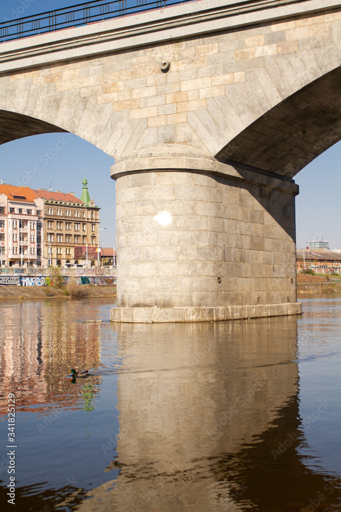 bridge over river In Prague