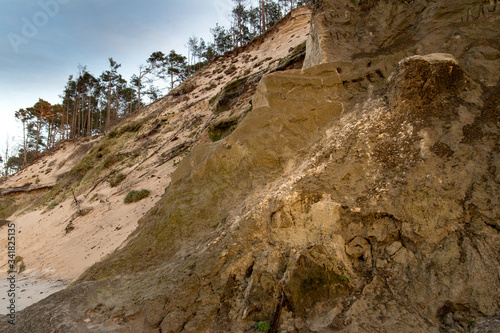Wallpaper Mural North Sea cliff in winter Torontodigital.ca