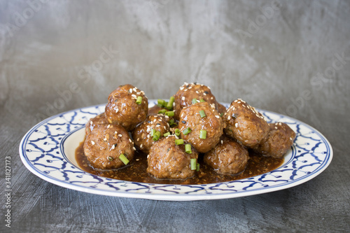 Spicy Asian Beef Meatballs