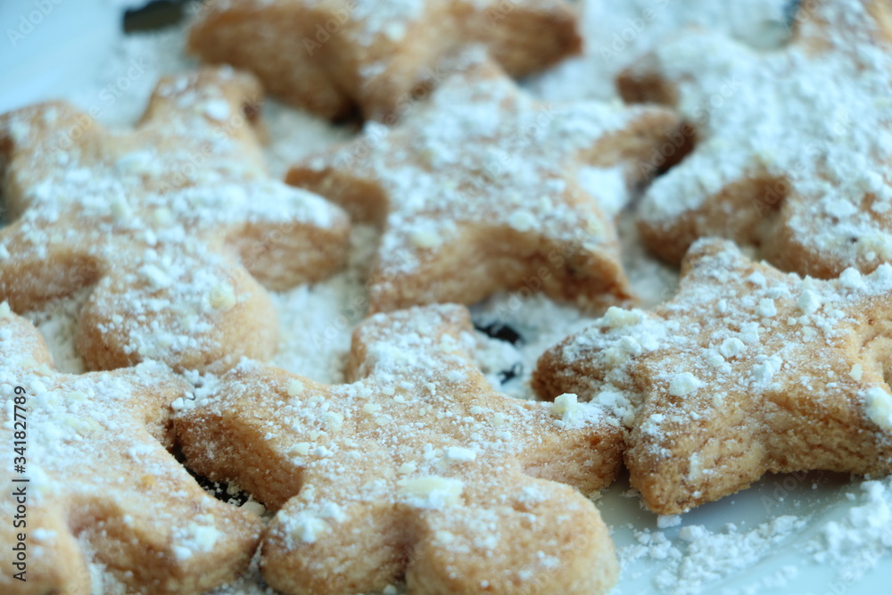 weißer Zuckerkeks weißer Zuckerkeks
