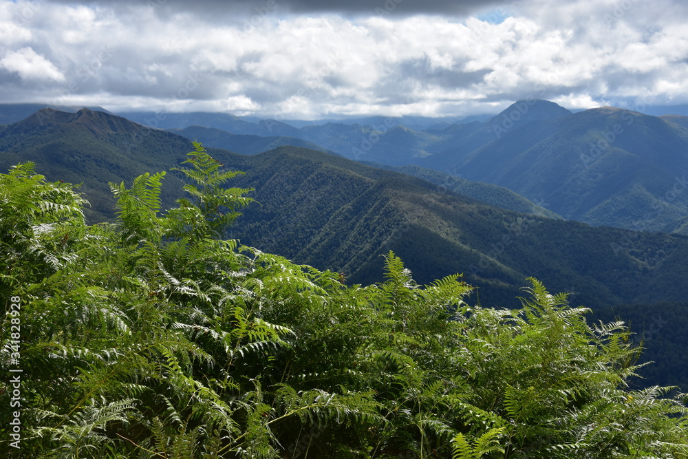 Panorama dans l'Ariège, en France