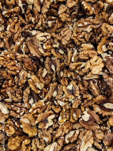 lots of delicious dried nuts to eat like a background © dmitriisimakov