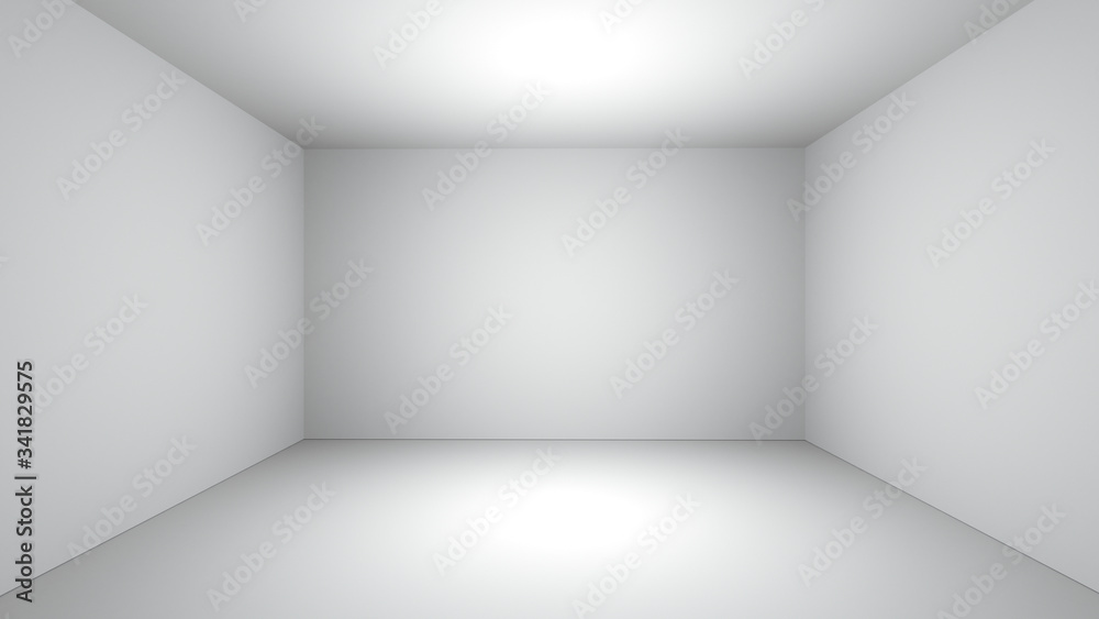 white clean empty room space 3D rendering white clean empty room space 3D rendering
