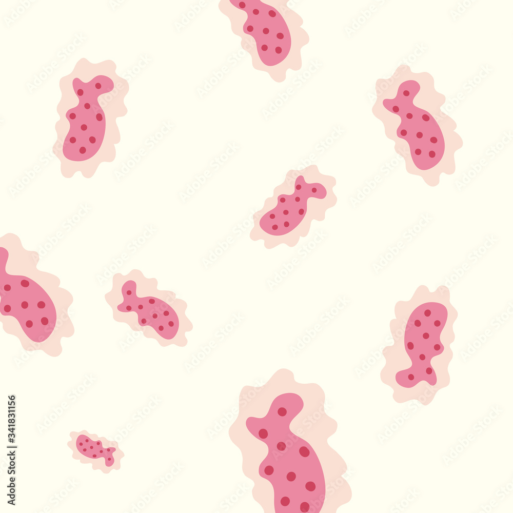 Obraz premium Pink virus background vector design