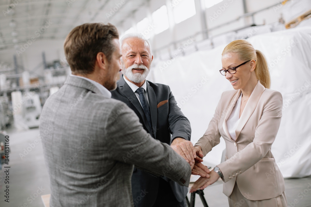 Successful team. Business team putting their hands together. Successful team. Business team putting their hands together.