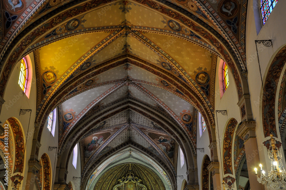 Blessed sacrament church interior, Tandil