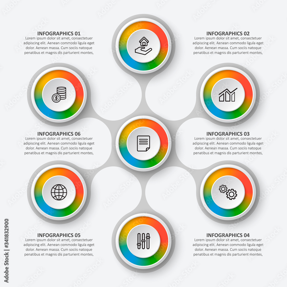 Abstract 3D Paper Infographics. Business template .Vector illustration Abstract 3D Paper Infographics. Business template .Vector illustration