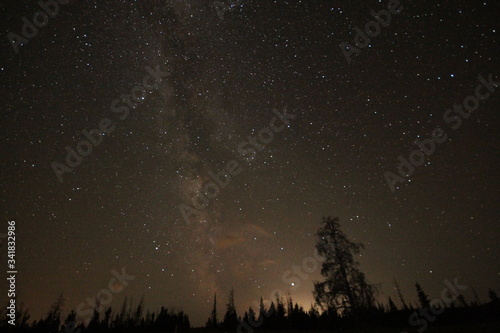 night sky with stars and the milky way 