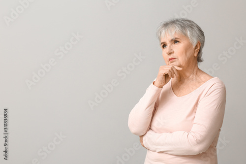 Elderly woman suffering fro...