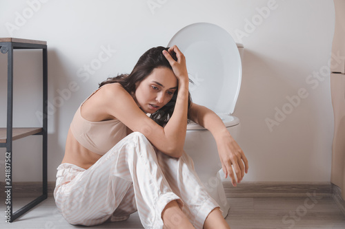 Young woman suffering from ...