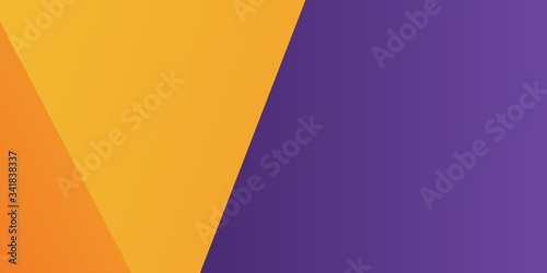 Modern 3d orange yellow purple abstract background with lines and square shape gradation color. Vector illustration design for presentation, banner, cover, web, flyer, card, poster, wallpaper, texture