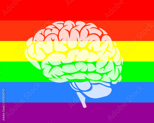 LGBT vector. Lesbien, Gay, bisexual, transsexual vector drawing.