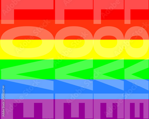 LGBT vector. Lesbien, Gay, bisexual, transsexual vector drawing.