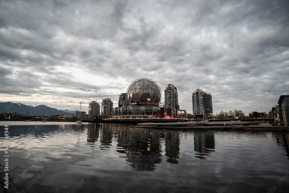 Naklejka premium Science World