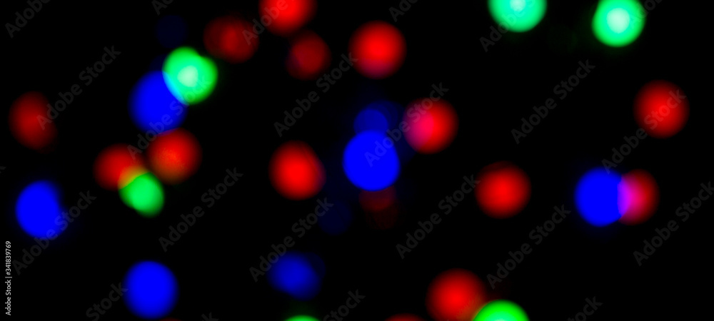 abstract glowing colored background, holiday and congratulations concept, bright garlands