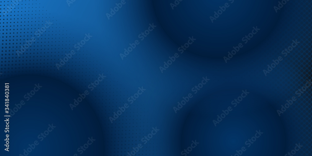 Abstract 3D liquid fluid circles blue and dark navy blue color beautiful presentation background with halftone texture Abstract 3D liquid fluid circles blue and dark navy blue color beautiful presentation background with halftone texture