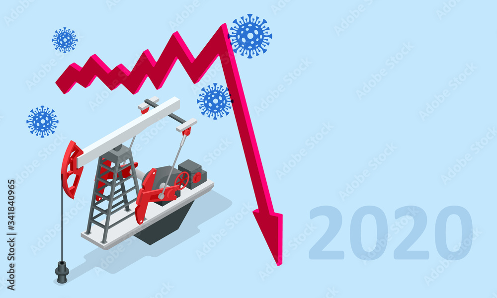 Isometric global economic impacts 2020. Coronavirus or COVID-19 ...
