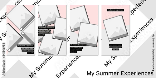 Set of Instagram Story InstaStory Banner for your summer experiences