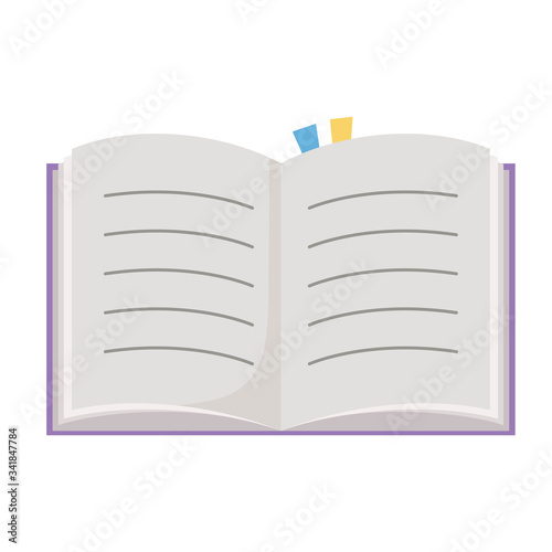 Isolated education book vector design