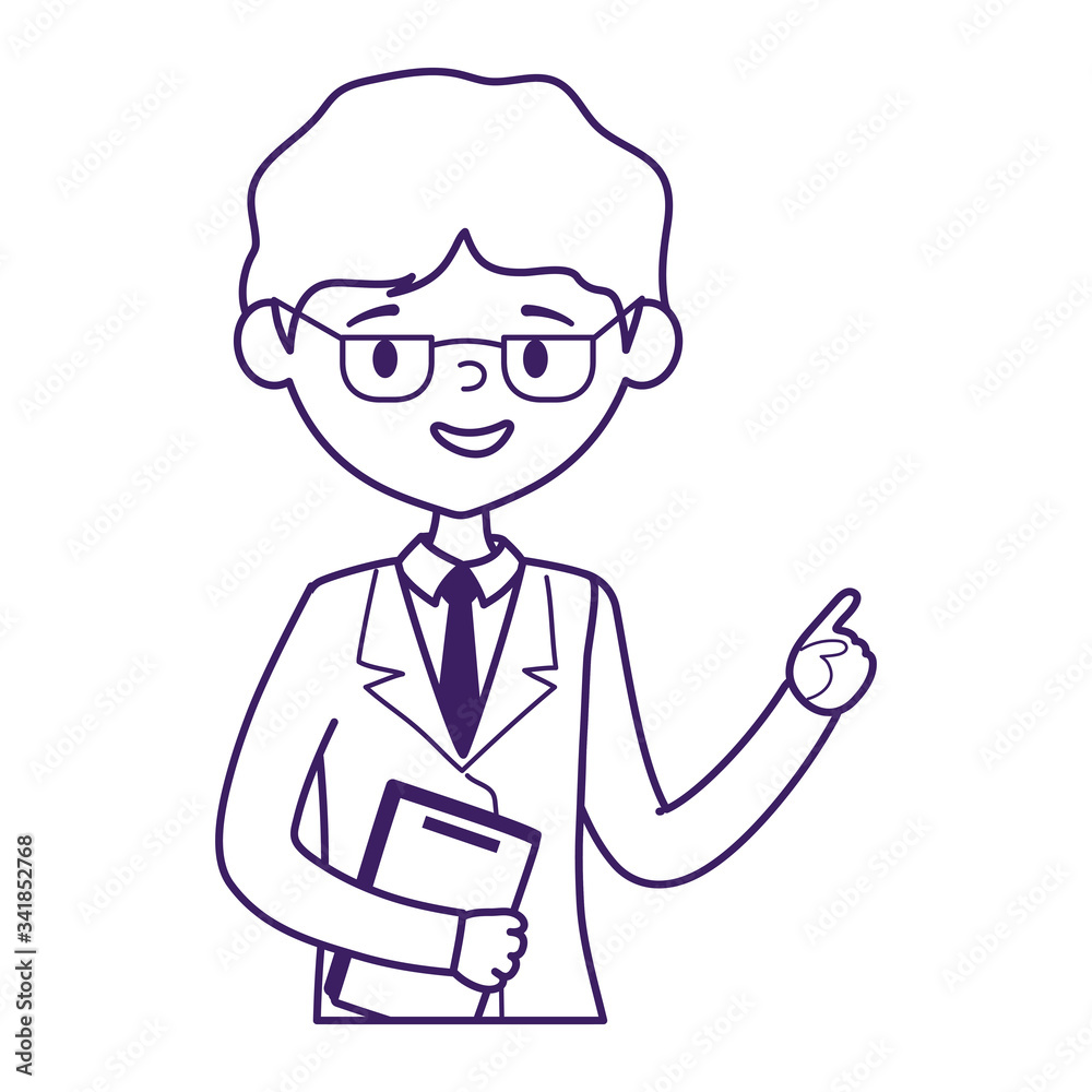 Isolated man doctor with mask vector design Isolated man doctor with mask vector design