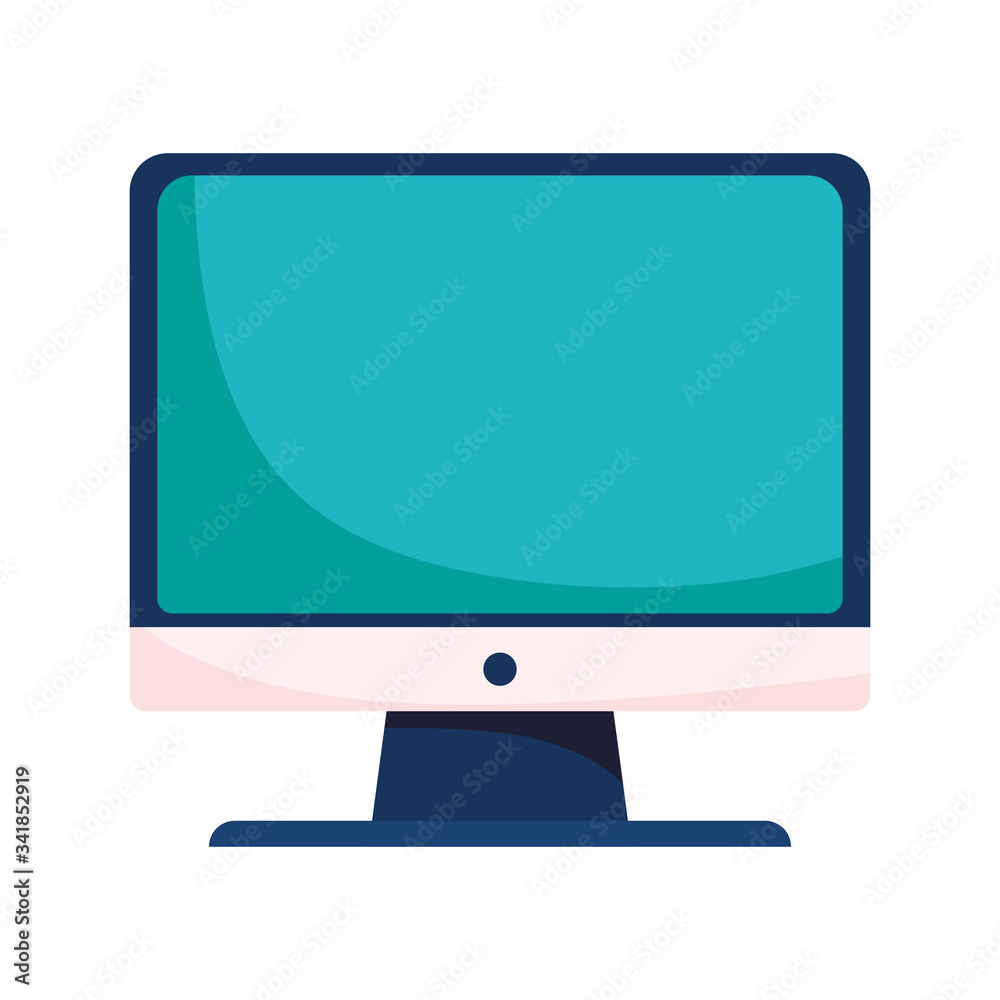 Isolated digital computer vector design