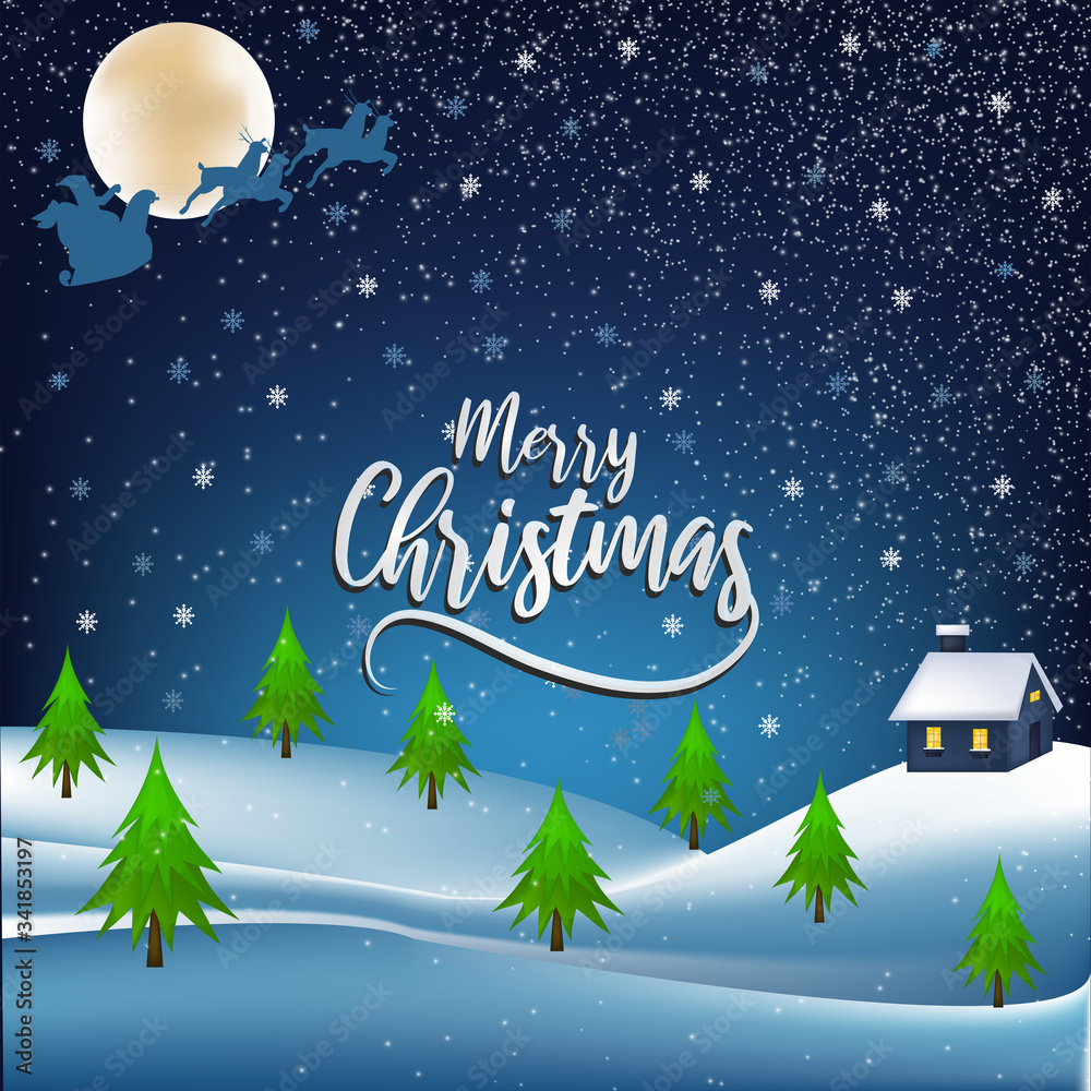 Fototapeta premium Merry Christmas Background