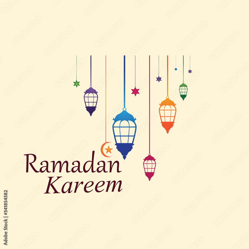 Hanging Islamic Lantern Decorative Ramadan Kareem Background Hanging Islamic Lantern Decorative Ramadan Kareem Background
