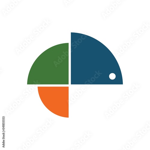 logo chameleon and house vector