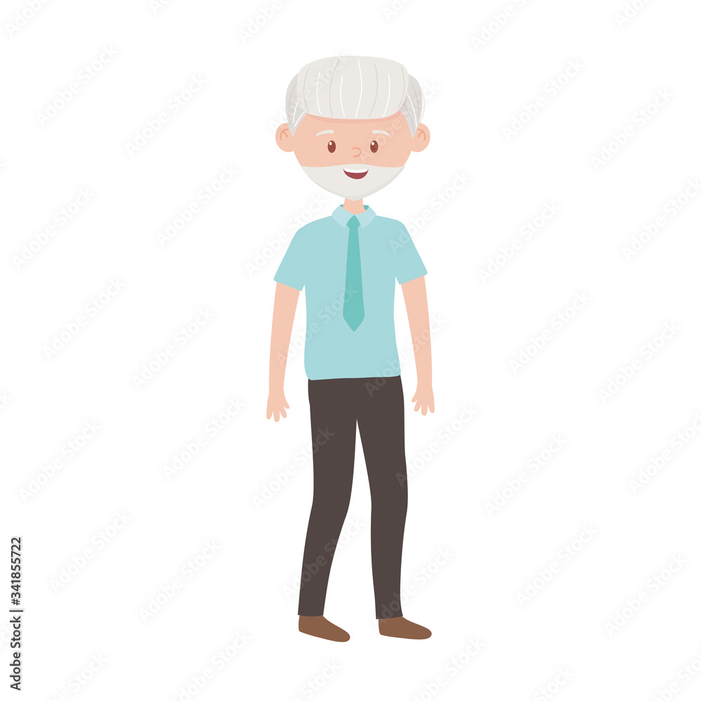 Isolated grandfather avatar vector design Isolated grandfather avatar vector design