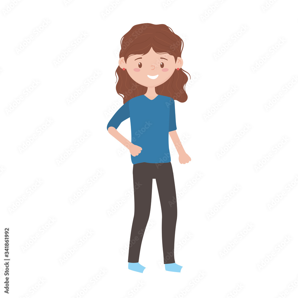 Isolated avatar woman vector design Isolated avatar woman vector design