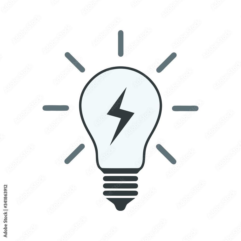 Light Bulb line icon vector, isolated on white background. Idea sign, solution Light Bulb line icon vector, isolated on white background. Idea sign, solution