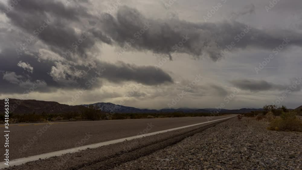 Stormy Clouds over Nevada Highway Road Time Lapse, Timelapse, Time-Lapse, 4K Stormy Clouds over Nevada Highway Road Time Lapse, Timelapse, Time-Lapse, 4K