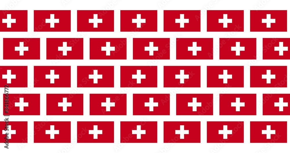 Switzerland Flag Loop Background