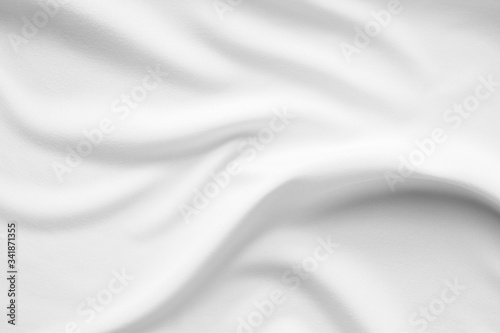 White fabric smooth texture surface background