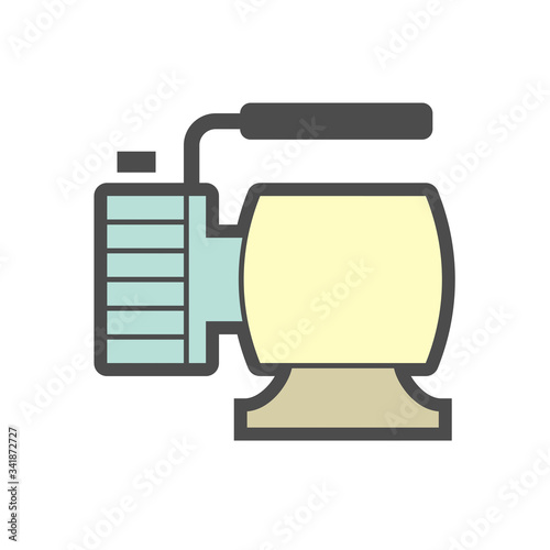 Air conditioner installation tool icon set design