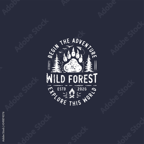 camping and outdoor logo