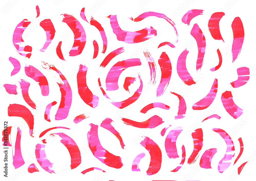 abstract background freehand living materials, brush strokes on a white background abstract background freehand living materials, brush strokes on a white background