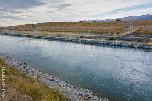 Salmon tanks  Canterbury  New Zealand