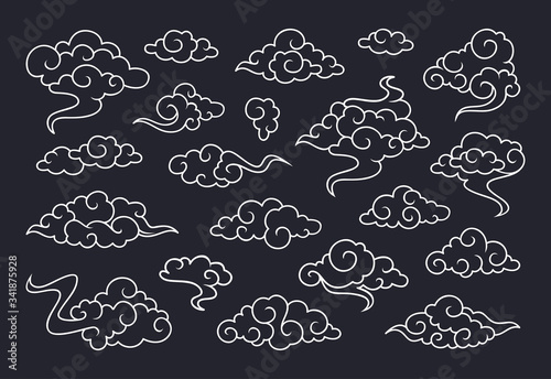 Traditional cloud ornaments in chinese