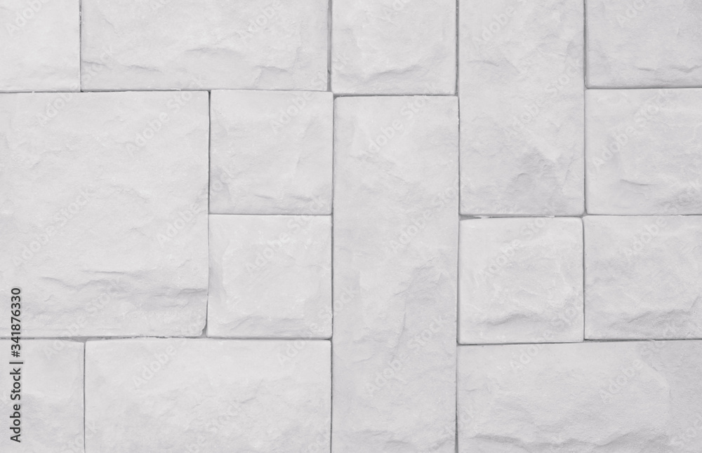 Fototapeta premium Abstract modern white brick wall texture backdrop for backgrounds and design.