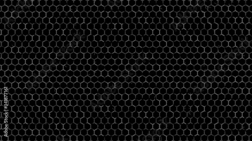Fotografie 3d renderin gof Abstract background with hexagon