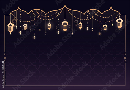 Ramadhan kareem background design photo