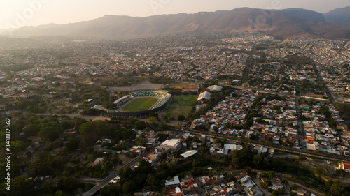 view of the city from the hill