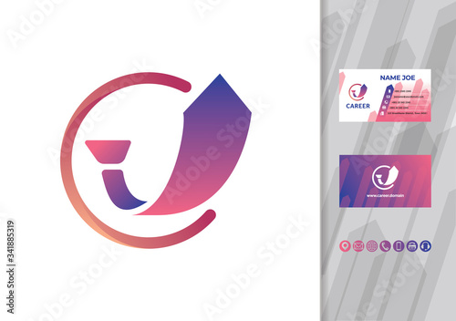 Job Career logo - business card design vector