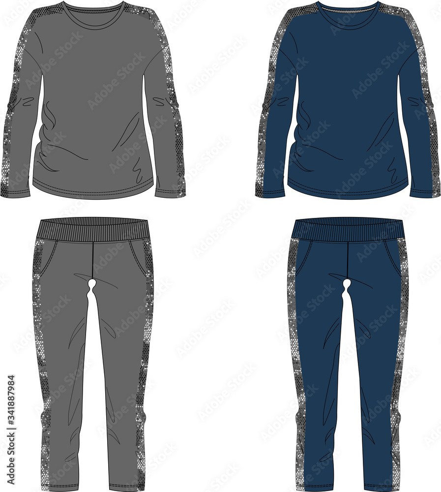 woman sport suit hooded decor design template drawing woman sport suit hooded decor design template drawing