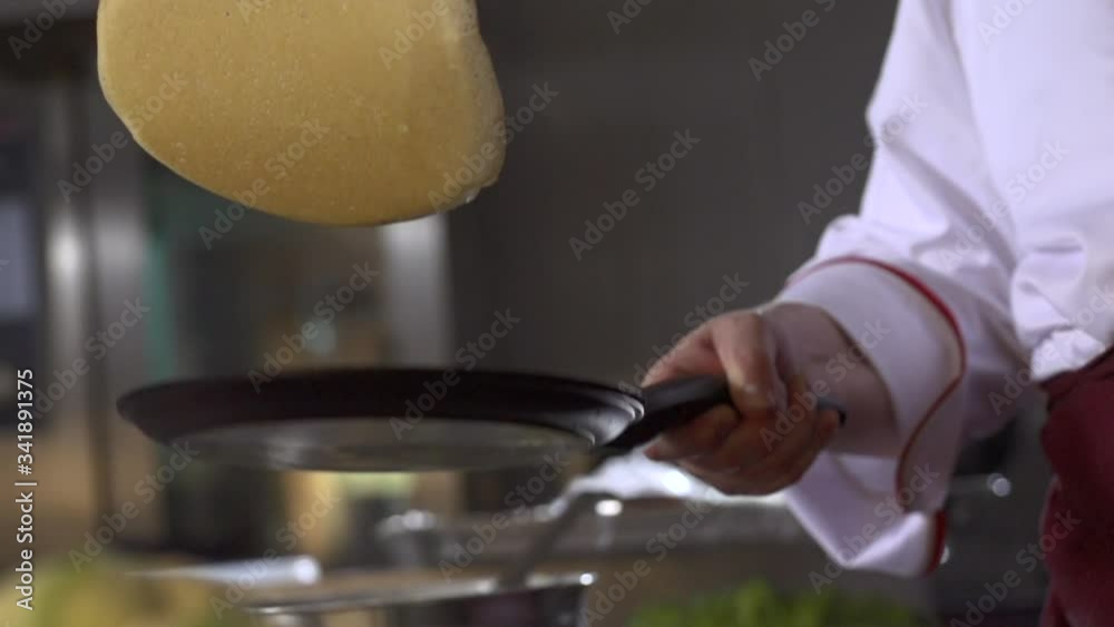 stock footage thrown damn caught on the frying pan